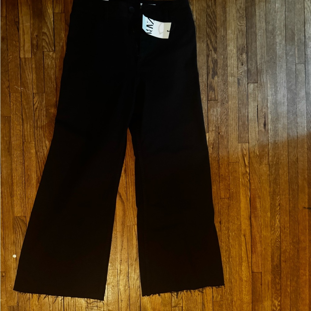 ZARA Black Wide-Leg Pants
